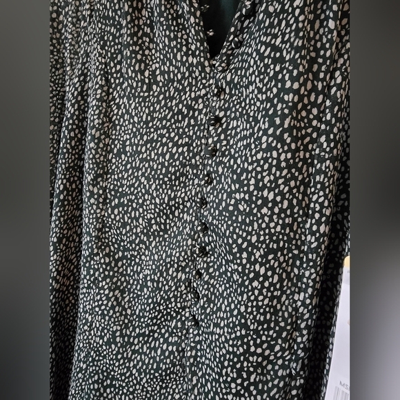 Joie Limited Edition Balloon Sleeve Dress Arctic Animal Spot Women's Medium $378 - Picture 2 of 7